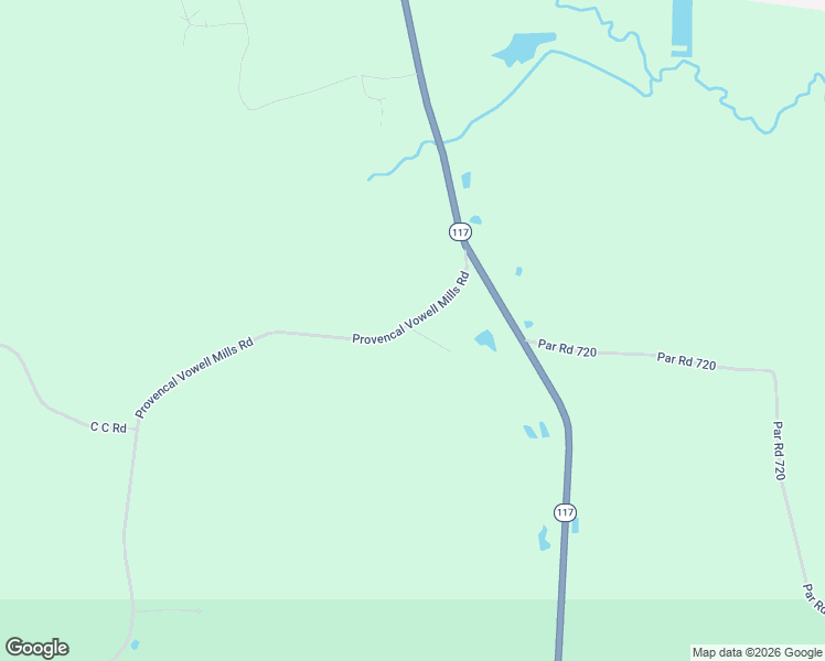 map of restaurants, bars, coffee shops, grocery stores, and more near 195 Provencal Vowell Mills Road in Provencal