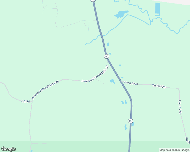 map of restaurants, bars, coffee shops, grocery stores, and more near 191 Provencal Vowell Mills Road in Provencal