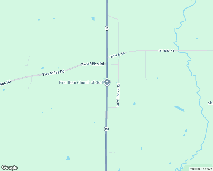 map of restaurants, bars, coffee shops, grocery stores, and more near Highway 13 in Prentiss