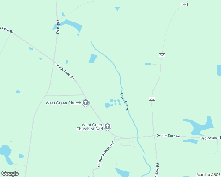 map of restaurants, bars, coffee shops, grocery stores, and more near 7875 George Deen Road in West Green