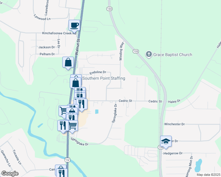 map of restaurants, bars, coffee shops, grocery stores, and more near 118 Augusta Court in Leesburg