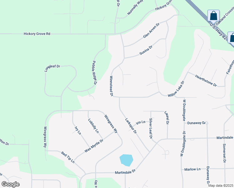 map of restaurants, bars, coffee shops, grocery stores, and more near 193 Winnstead Drive in Leesburg