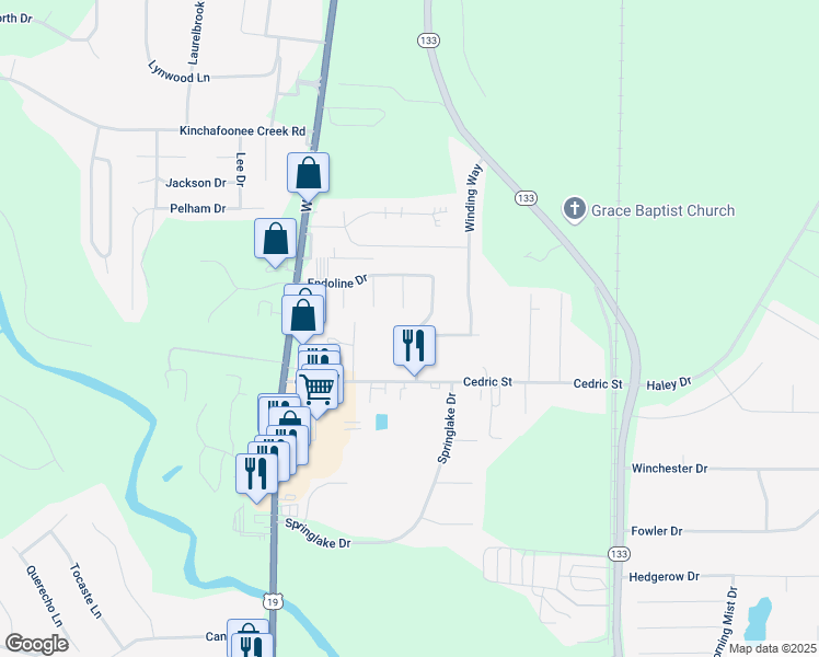 map of restaurants, bars, coffee shops, grocery stores, and more near 100 Augusta Court in Leesburg
