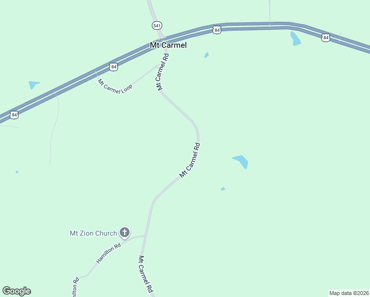 map of restaurants, bars, coffee shops, grocery stores, and more near Mount Carmel Road in Prentiss