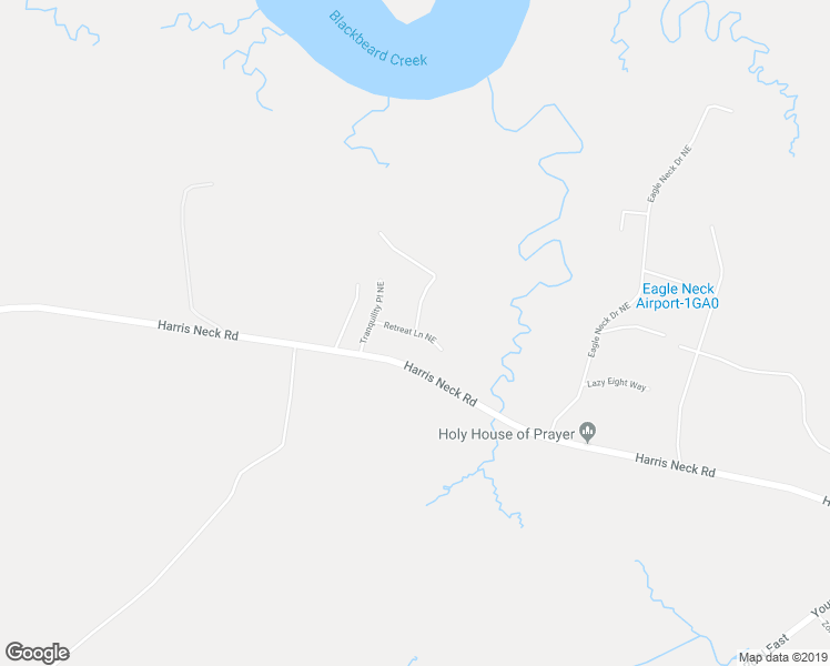 map of restaurants, bars, coffee shops, grocery stores, and more near Retreat Lane Northeast in McIntosh County