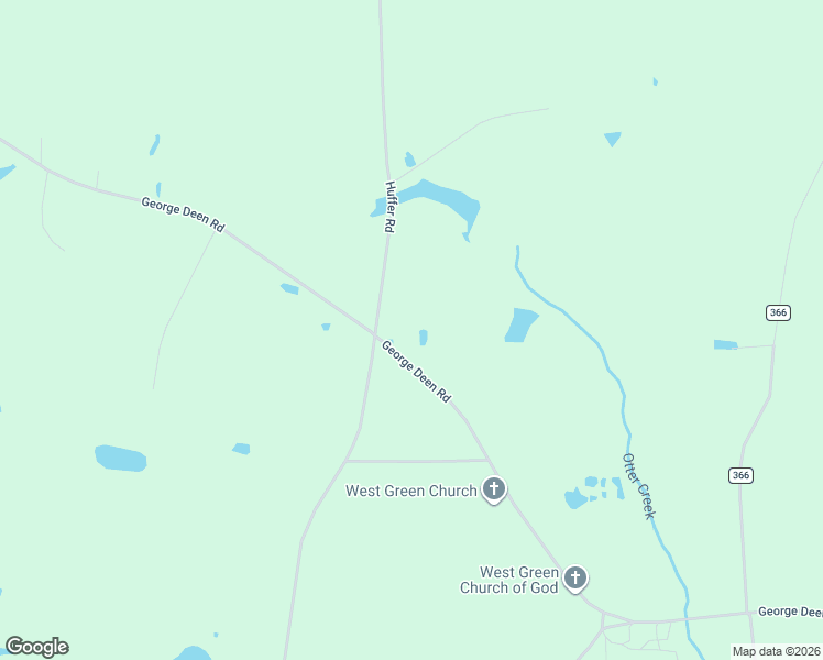 map of restaurants, bars, coffee shops, grocery stores, and more near 7945 George Deen Road in West Green