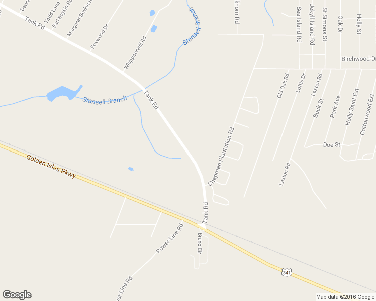 map of restaurants, bars, coffee shops, grocery stores, and more near 424 Tank Road in Jesup
