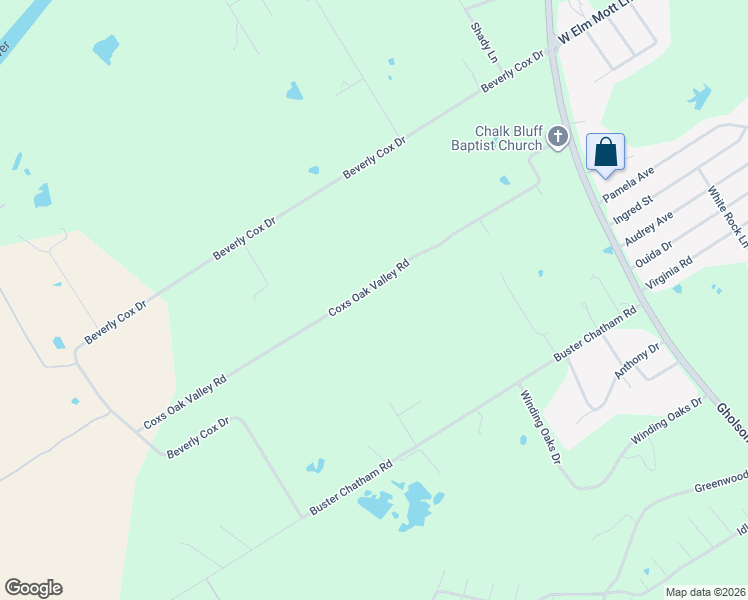 map of restaurants, bars, coffee shops, grocery stores, and more near 733 Coxs Oak Valley Road in Waco