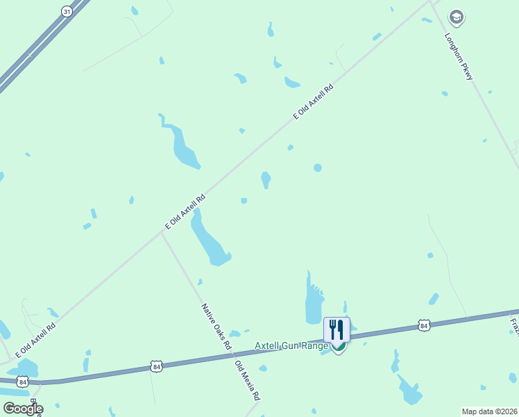 map of restaurants, bars, coffee shops, grocery stores, and more near 2988 East Old Axtell Road in Axtell