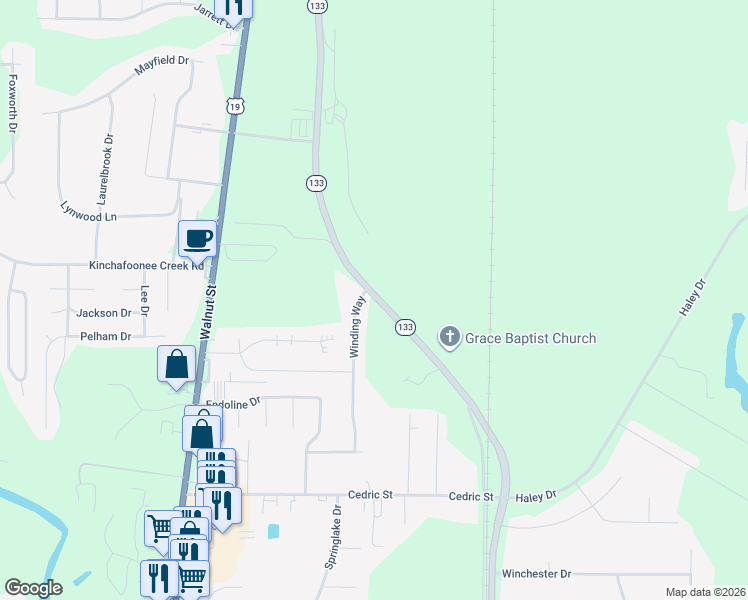 map of restaurants, bars, coffee shops, grocery stores, and more near 364 Old Leesburg Road in Leesburg
