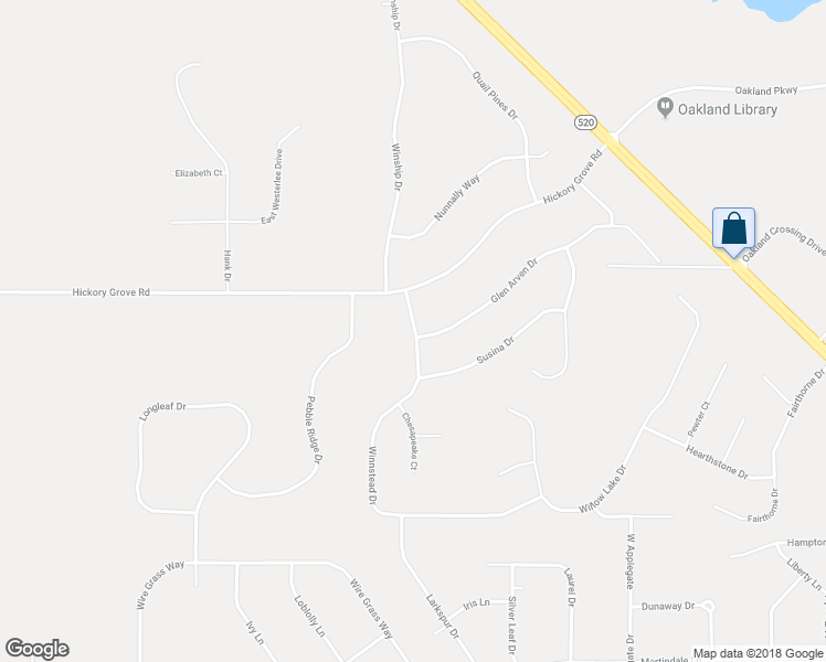 map of restaurants, bars, coffee shops, grocery stores, and more near 112 Winnstead Drive in Leesburg