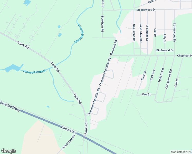 map of restaurants, bars, coffee shops, grocery stores, and more near 423 Chapman Plantation Road in Jesup