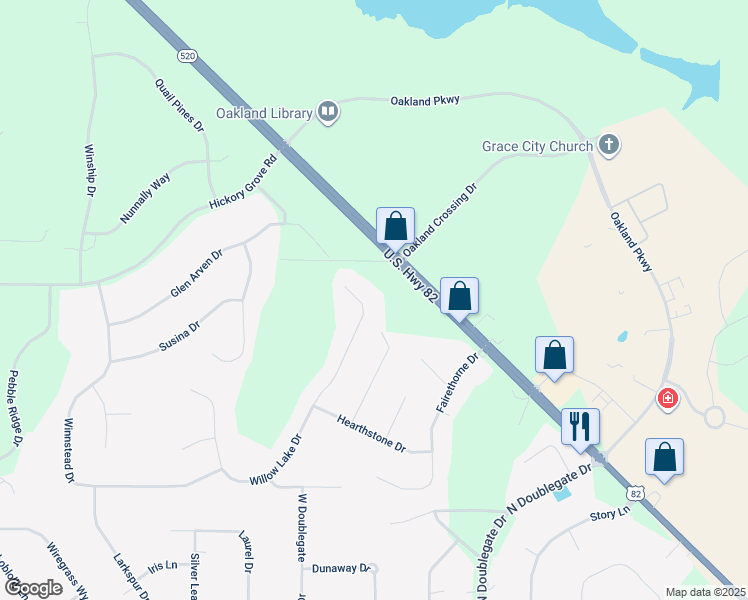 map of restaurants, bars, coffee shops, grocery stores, and more near 339-353 Willow Lake Drive in Leesburg