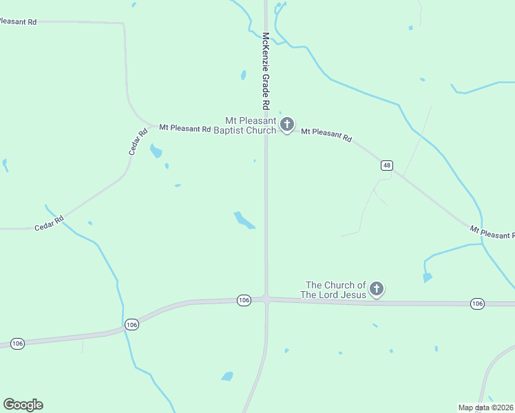 map of restaurants, bars, coffee shops, grocery stores, and more near 10800 County Road 45 in Georgiana