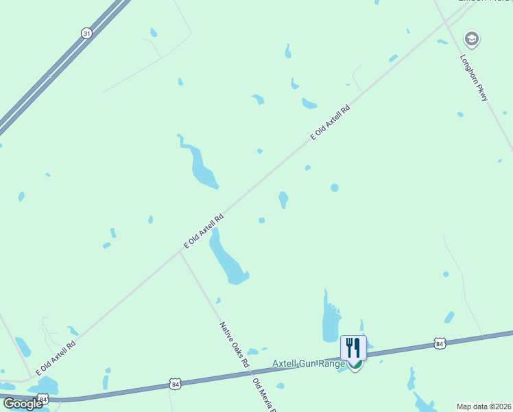 map of restaurants, bars, coffee shops, grocery stores, and more near 2988 East Old Axtell Road in Axtell