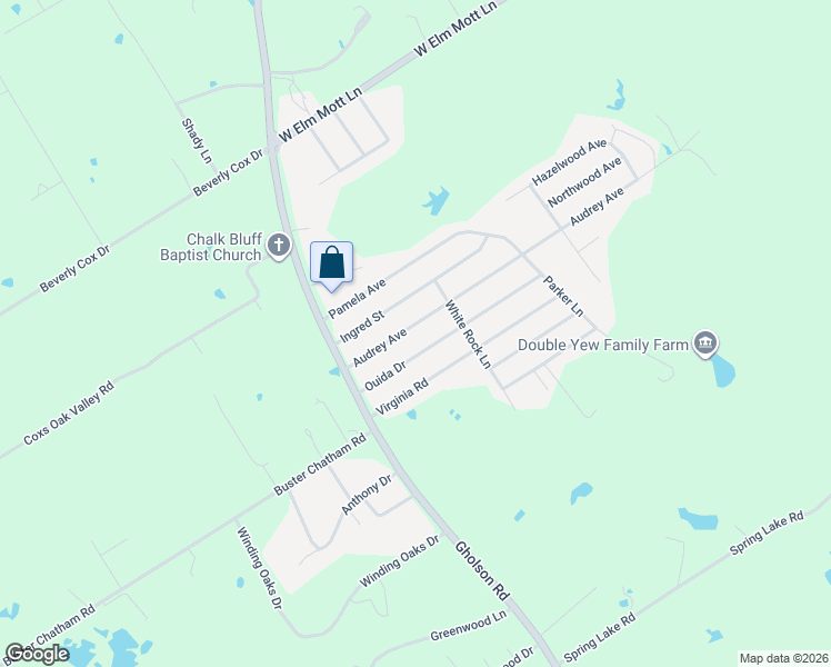 map of restaurants, bars, coffee shops, grocery stores, and more near 283 Audrey Avenue in Waco