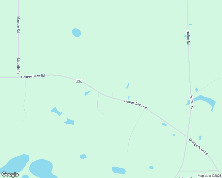 map of restaurants, bars, coffee shops, grocery stores, and more near 6759 George Deen Road in Broxton