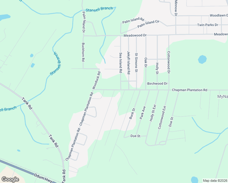 map of restaurants, bars, coffee shops, grocery stores, and more near 800 Chapman Plantation Road in Jesup