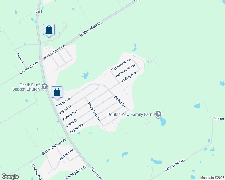 map of restaurants, bars, coffee shops, grocery stores, and more near 545 Ouida Drive in Waco
