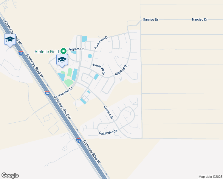map of restaurants, bars, coffee shops, grocery stores, and more near 1473 O Sullivan Drive in Horizon City