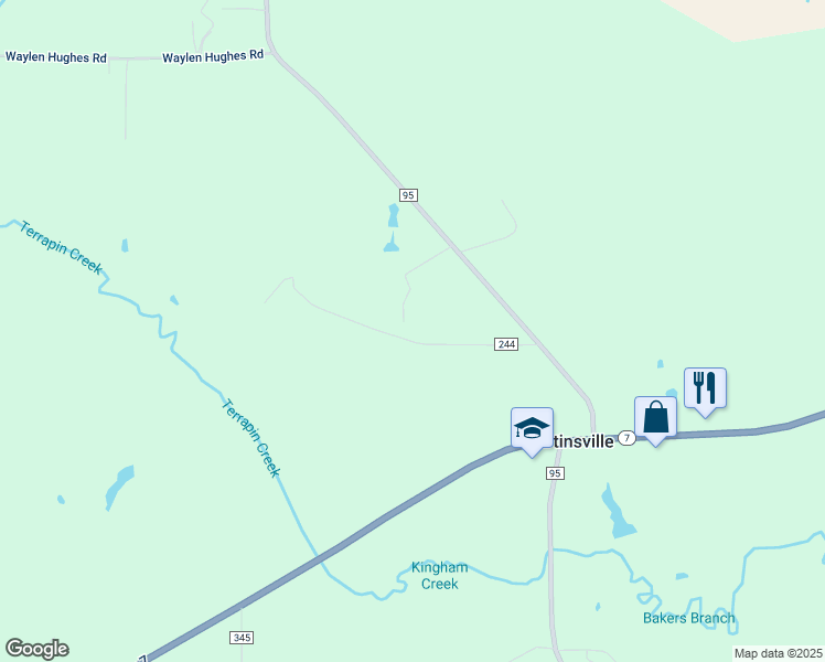 map of restaurants, bars, coffee shops, grocery stores, and more near 400 County Road 244 in Nacogdoches