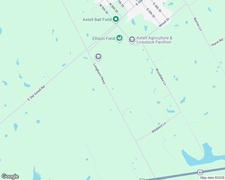 map of restaurants, bars, coffee shops, grocery stores, and more near 798-800 Longhorn Parkway in Axtell
