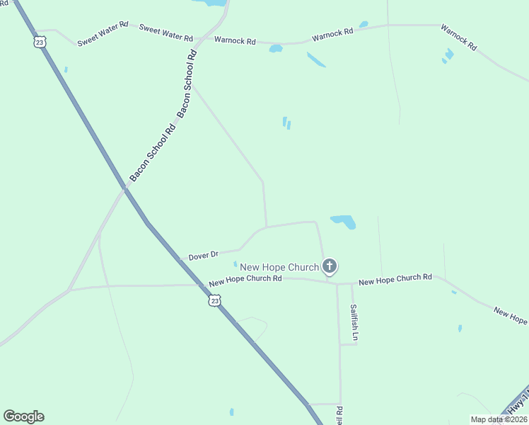 map of restaurants, bars, coffee shops, grocery stores, and more near 200 Dover Drive in Alma