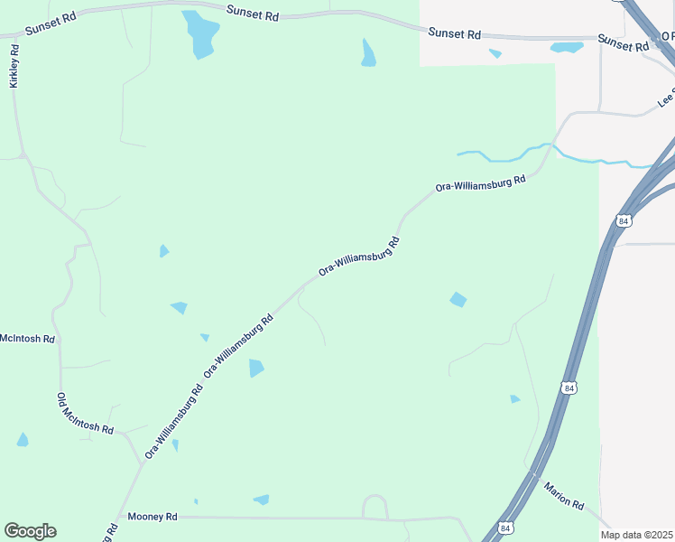 map of restaurants, bars, coffee shops, grocery stores, and more near 362 Ora-Williamsburg Road in Collins