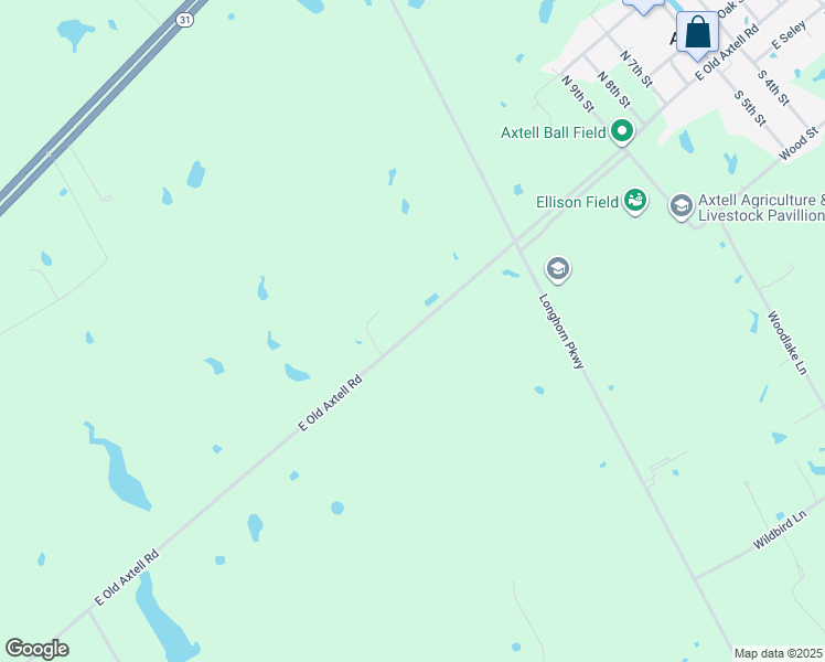 map of restaurants, bars, coffee shops, grocery stores, and more near 3801 East Old Axtell Road in Axtell