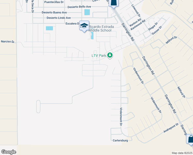 map of restaurants, bars, coffee shops, grocery stores, and more near 1 Ltv Road in El Paso