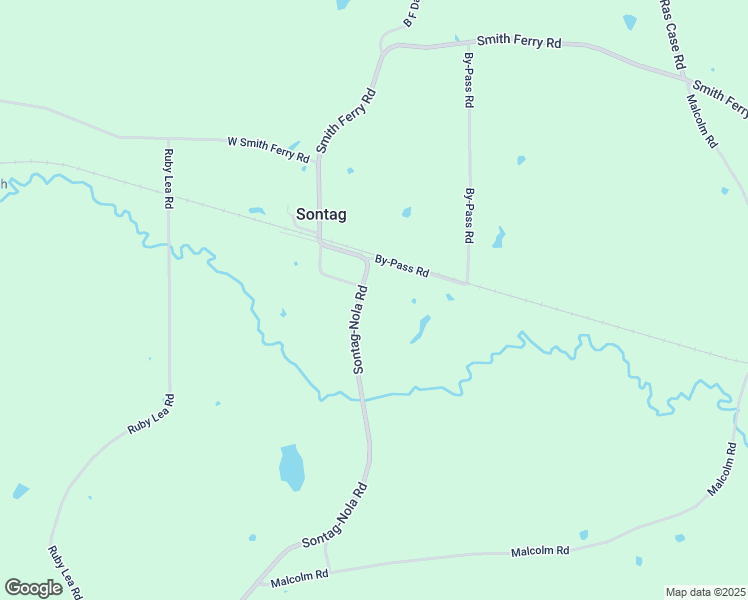 map of restaurants, bars, coffee shops, grocery stores, and more near 868 Sontag-Nola Road in Sontag