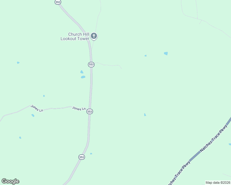 map of restaurants, bars, coffee shops, grocery stores, and more near Unnamed Road in Natchez