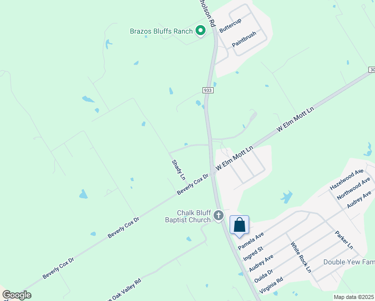 map of restaurants, bars, coffee shops, grocery stores, and more near 290 Shady Ln in Waco