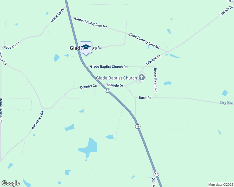 map of restaurants, bars, coffee shops, grocery stores, and more near 1072 Mississippi 15 in Laurel