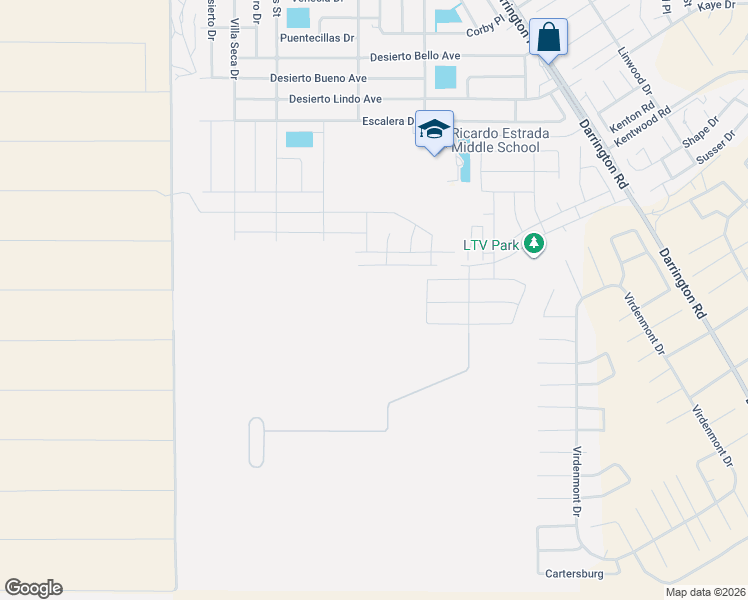 map of restaurants, bars, coffee shops, grocery stores, and more near Brezo Street in Horizon City