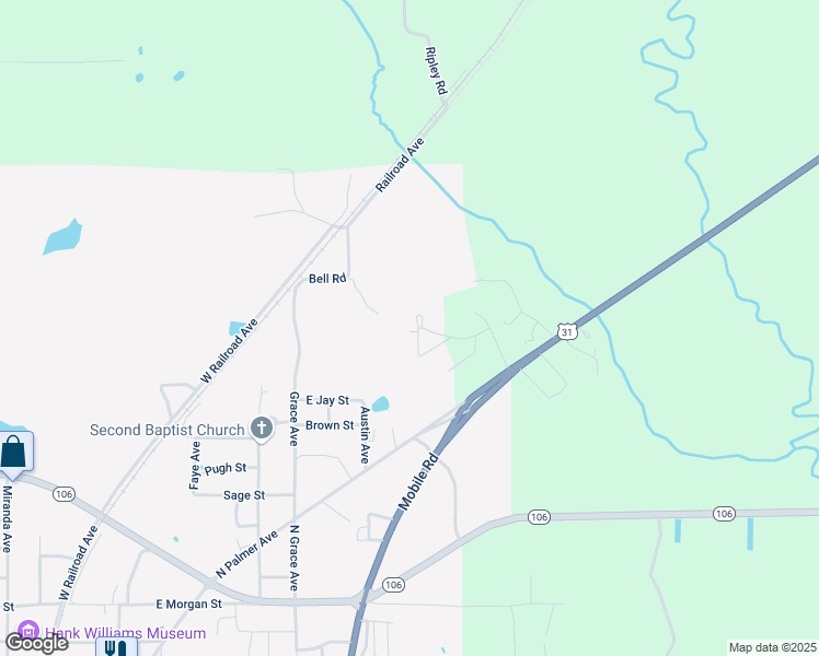 map of restaurants, bars, coffee shops, grocery stores, and more near 649 Bell Circle in Georgiana