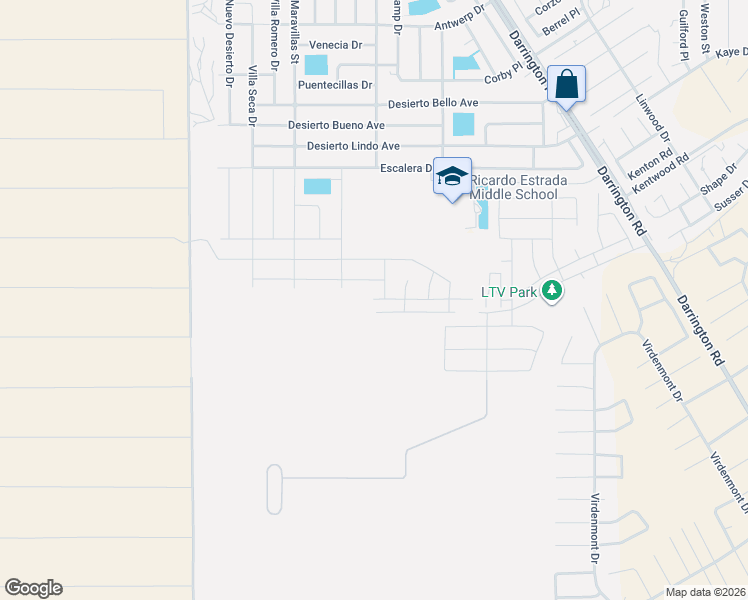 map of restaurants, bars, coffee shops, grocery stores, and more near 14352 Sabio Drive in Horizon City