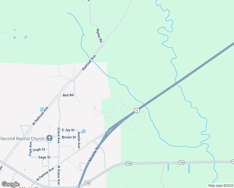 map of restaurants, bars, coffee shops, grocery stores, and more near 194 Goldenrod Road in Georgiana