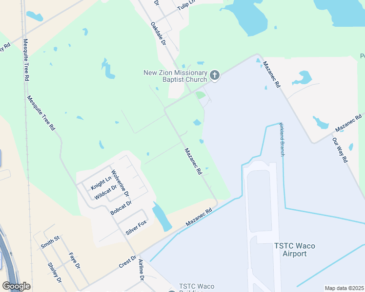 map of restaurants, bars, coffee shops, grocery stores, and more near 3036 Mazanec Road in Waco