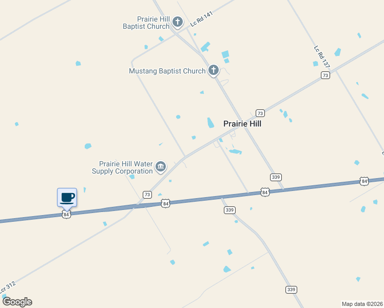 map of restaurants, bars, coffee shops, grocery stores, and more near 5276 Farm to Market 73 in Prairie Hill