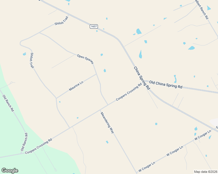 map of restaurants, bars, coffee shops, grocery stores, and more near 244 Open Spaces in China Spring