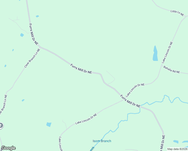 map of restaurants, bars, coffee shops, grocery stores, and more near 2353 Furrs Mill Drive Northeast in Wesson