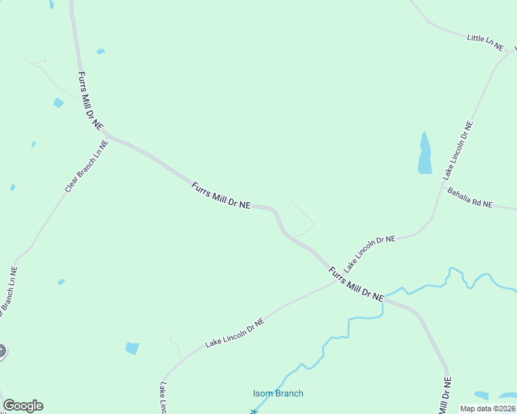 map of restaurants, bars, coffee shops, grocery stores, and more near 2353 Furrs Mill Drive Northeast in Wesson