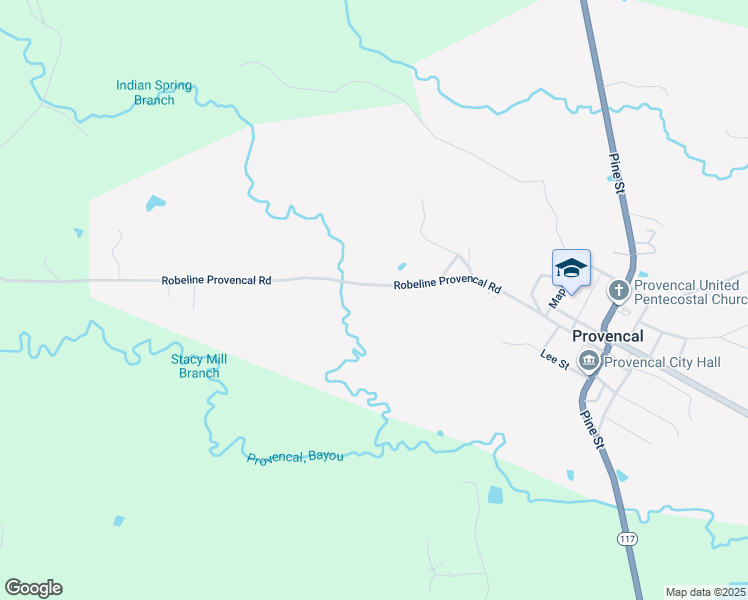 map of restaurants, bars, coffee shops, grocery stores, and more near 351 Par Road 635 in Robeline
