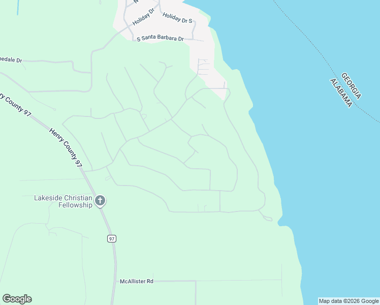 map of restaurants, bars, coffee shops, grocery stores, and more near 164 Ann Lane in Abbeville