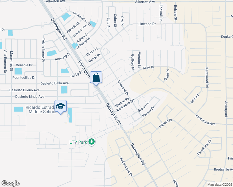 map of restaurants, bars, coffee shops, grocery stores, and more near 973 Travelo Road in El Paso
