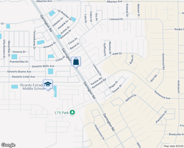 map of restaurants, bars, coffee shops, grocery stores, and more near 973 Travelo Road in El Paso