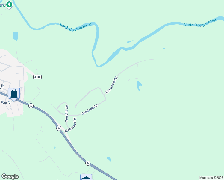 map of restaurants, bars, coffee shops, grocery stores, and more near 778 Rivercrest Road in Valley Mills