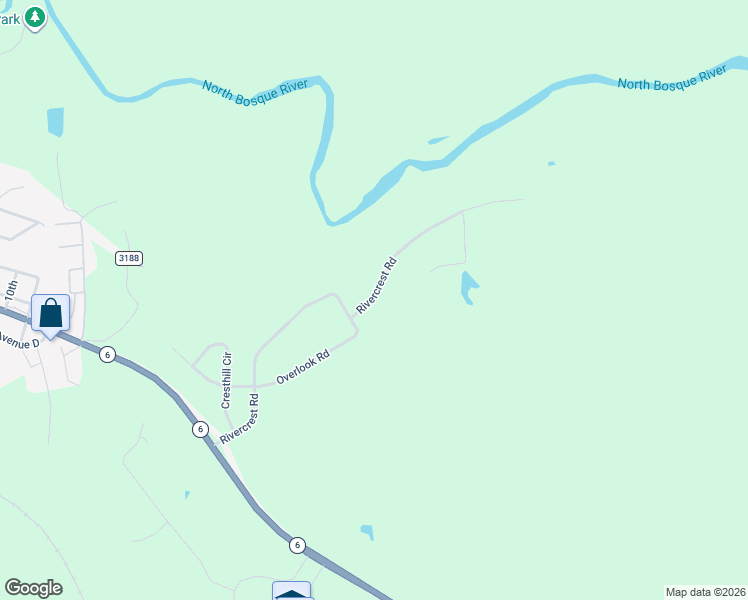 map of restaurants, bars, coffee shops, grocery stores, and more near 778 Rivercrest Road in Valley Mills