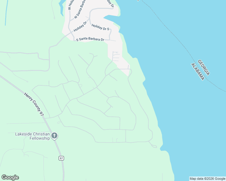 map of restaurants, bars, coffee shops, grocery stores, and more near 153 Lakeview Place in Abbeville